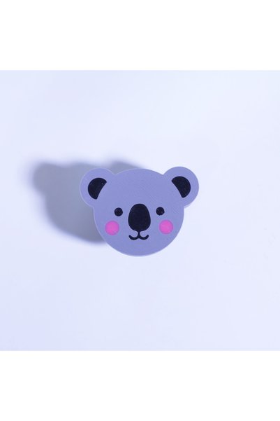 ka tasarım Colorful Friends Knob Collection Children's and Baby's Room Knob Collection Koala