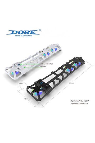 Choice WHITE DOBE Cooling Fan for PS5 Slim Disc Edition/Digital Edition with ...