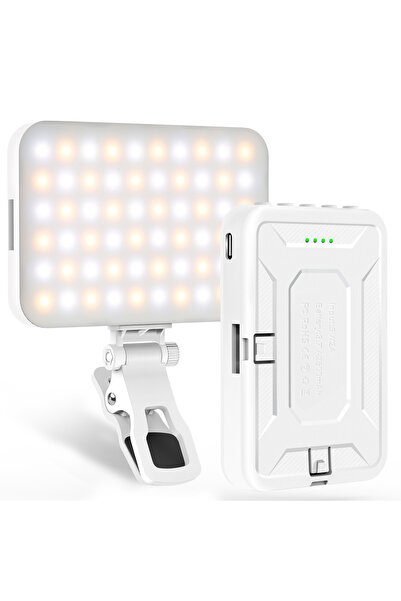 Choice1 white LED Selfie Light,60 LED Beads 2500mAh Rechargeable CRI 97+, 7 L...