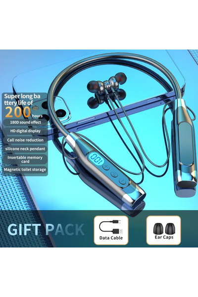 Choice6 Base-Black New Bluetooth Earphones Wireless Headphones Magnetic Sport...