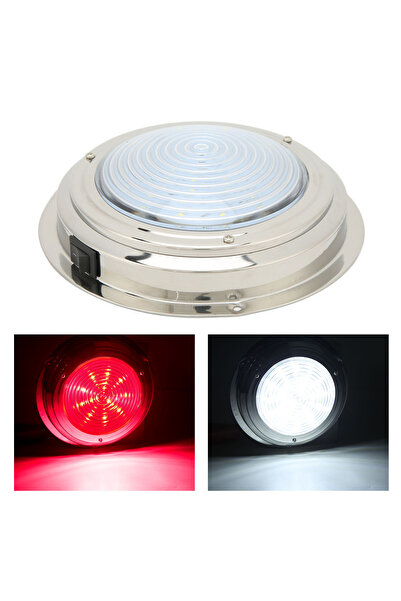 Choice White and Red 6.5inch Boat LED Courtesy Light 12VDC 18 LED Lamp Beads ...