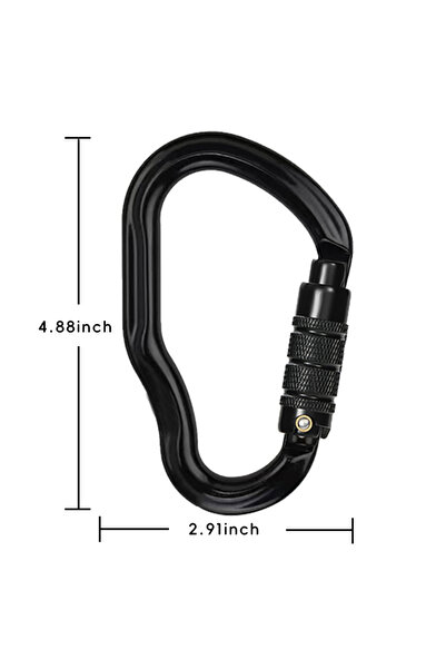 Choice 7117TNBlack CLIWIZ Climbing HMS Outdoor Climbing Carabiner Jungle Trav...