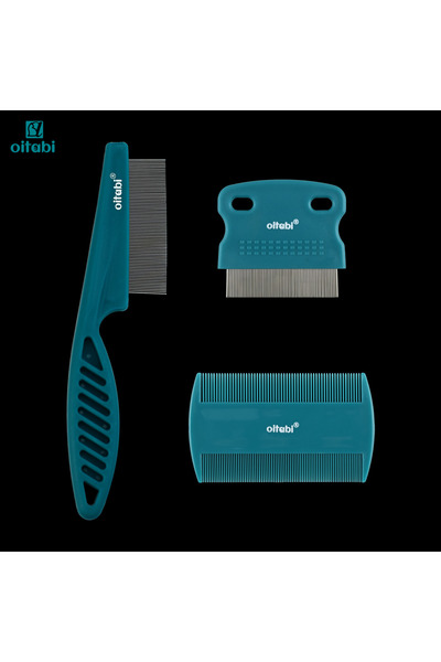 Choice4 3PCS SET Oitabi 3/4/5/6Pcs Flea Comb with High Strength Teeth Pet Tea...