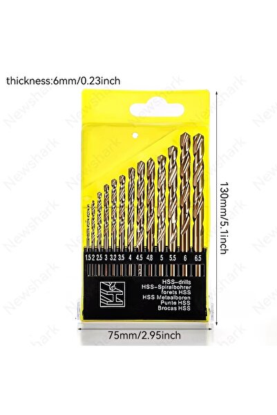 Choice 13pcs 13pcs/set M43 Drill Bit Set, Including Cobalt Professional Spira...