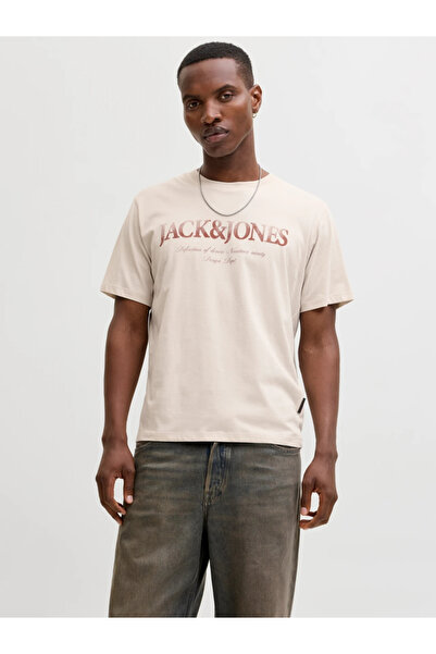 Jack & Jones Jjdevın Daytona Prınt Tee Ss Crew Ln Erkek T-Shirt 12290173