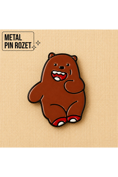 DREAMIOGIFTANDBOX We Bare Bears Kafadar Ayılar Metal Pin Rozet Kawaii Çanta C...