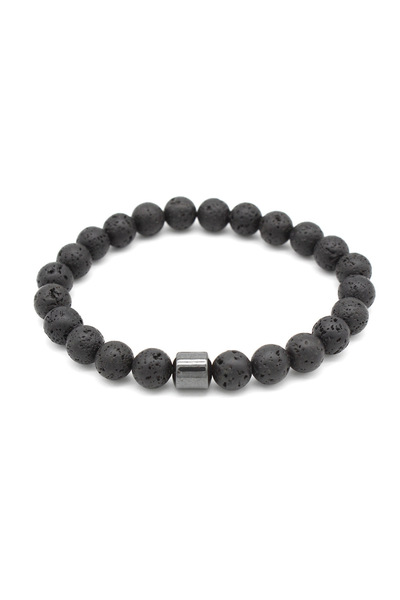 Choice Lava Tiger Eyes Natural Stone Beads Handmade Men Magnetic Hematite Acc...