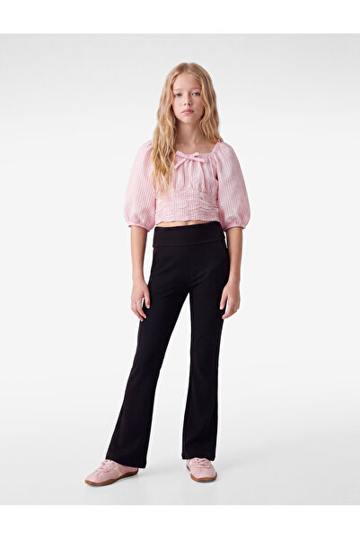 Koton Viscose Slim Fit Flared Leggings