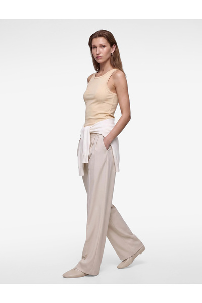 Koton Cotton Crew Neck Ribbed Undershirt Blouse