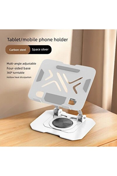 Choice1 WHITE 720° Rotatable Tablet Stand Adjustable Foldable Desktop Stand H...