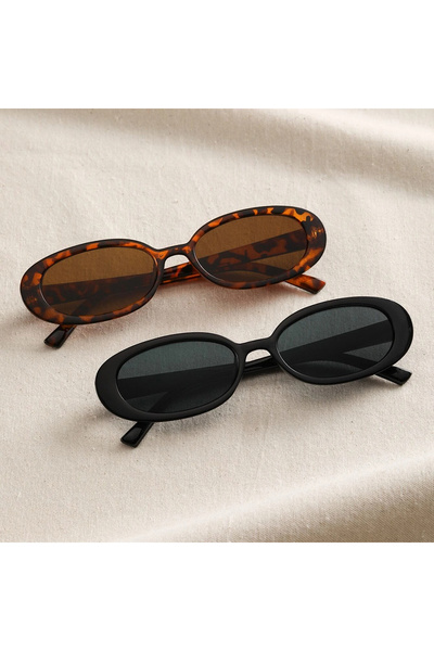 Choice 2 PCS 6PCS Women Small Oval Sunglasses Vintage Women's Brand Designer ...