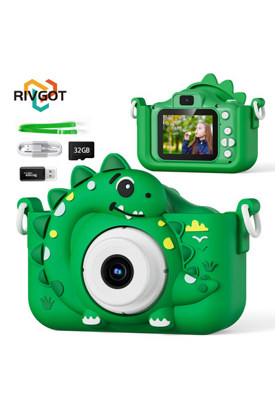 Choice Green 32G Card Kids Digital Camera with 32G Card Toy Girl Boy 1080p Hd...