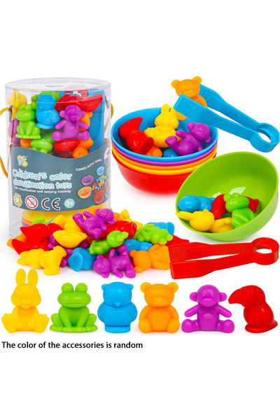 Choice1 Animals Counting Animal Toys, Matching Game with Sorting Bowl, Math C...