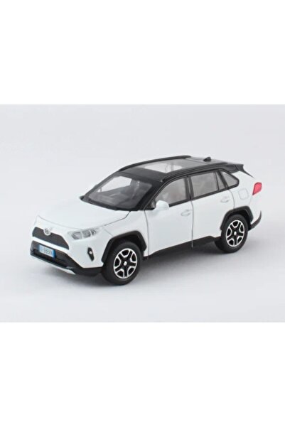 Choice سيارة مايستو البيضاء RAV4 مصبوبة من المعدن بمقياس 1:32 - مزودة بأضواء ...