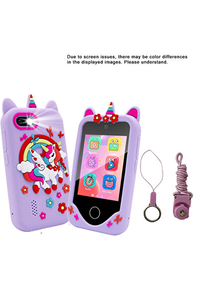 choice2 purple Kids Smart Phone Camera Toy Phone 40+ Games Touch Screen Learn...