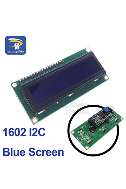 Choice1 1602 I2C Blue LCD Display Board Module 1602 2004 12864 PCF8574T PCF85...