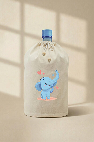 yibucraft Cute Blue Elephant Printed Bottle Case