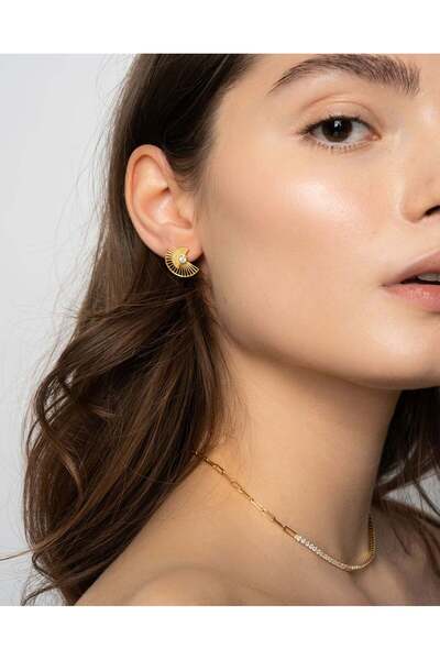 Stemma Jewelry Cercei argint în formă de evantai 925