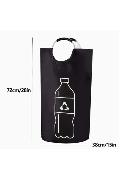 Choice BLACK Oxford Cloth Laundry Bag, Dirty Clothes Storage Basket, Foldable...