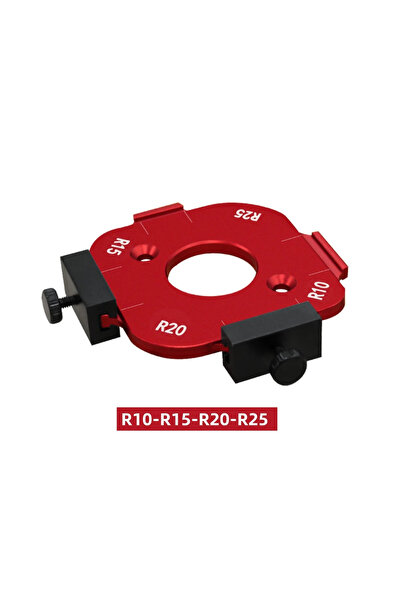Choice R10-R15-R20-R25 Aluminum Round Corner Radius Template Set - Router Tab...