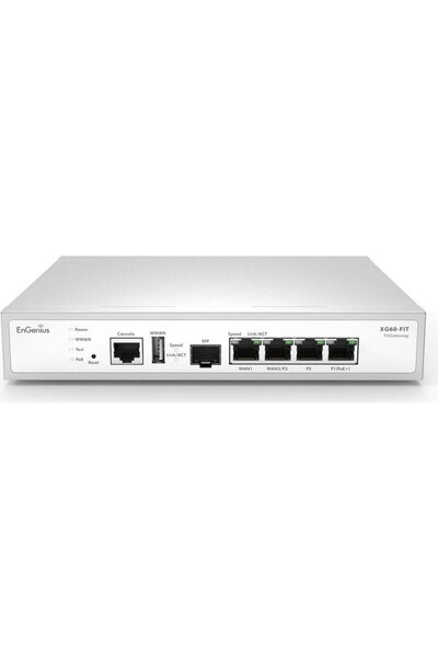 ENGENIUS Router Gigabit XG60-FIT, 4 porturi Gigabit LAN (1 x PoE+), 1 port SF...