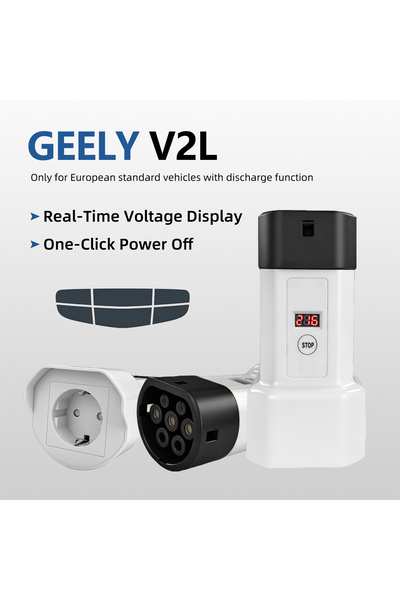 Choice4 For Geely EX5 Type 2 V2L Discharger Adapter EU Socket with for BYD Do...