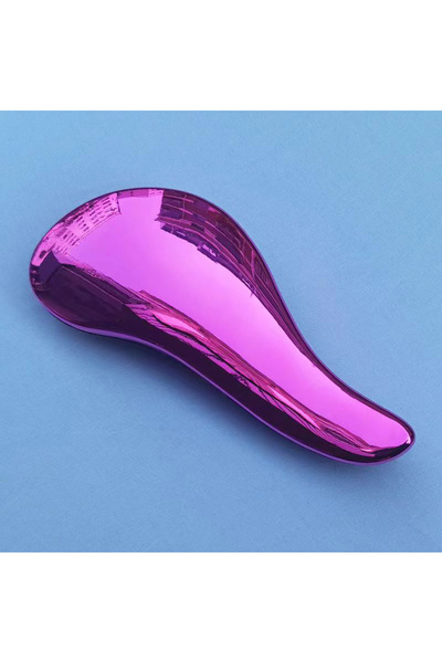 Choice electroplated purple Dog Comb Pet Massage Comb Cat Hair Cleaning Artif...