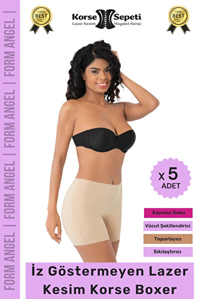 Denguva # Corset Non-Visible Non-Slip Body Shaping Laser Cut Corset Boxer - 5...