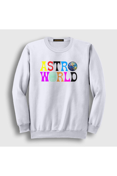Presmono Unisex bela majica Astroworld V2 Travis Scott 44178tt