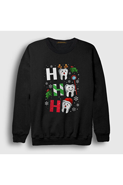 Presmono Unisex Black New Year Dentist Gift Dentist Dental Sweatshirt 605611Tt