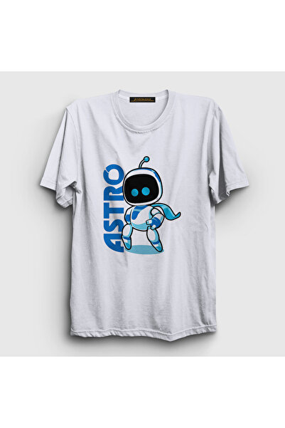 Presmono Unisex White Game Captain Astro Boots T-Shirt 555348Tt