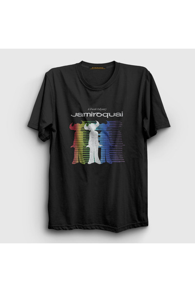 Presmono Unisex Black Logo Jamiroquai T-Shirt 470713Tt
