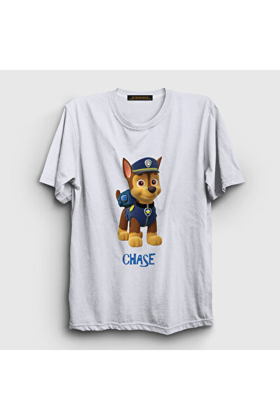 Presmono Unisex White Chase Paw Patrol T-Shirt 558483Tt