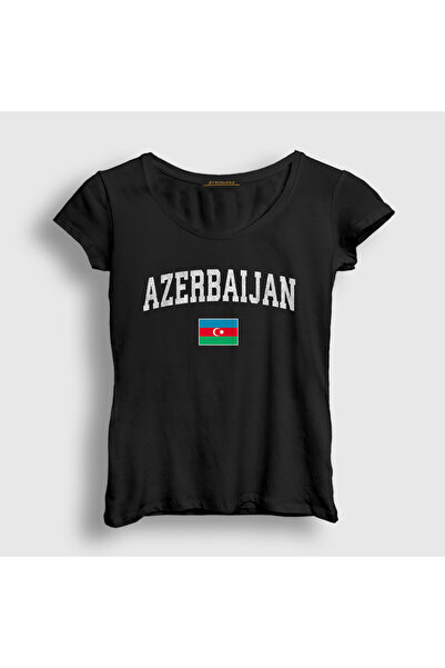 Presmono Ženska crna zastava V2 Azerbejdžan Azerbejdžan T-shirt 536629tt