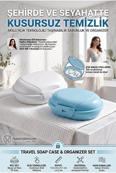 Transformacion Modern Banyo Tasarımı: 2’li Premium Sızdırmaz Kapaklı Sabunluk...