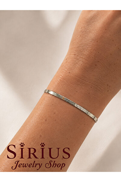 sirius jewelry 925 Gümüş | Unisex K.Atatürk İmzalı İtalyan Zincir Bileklik