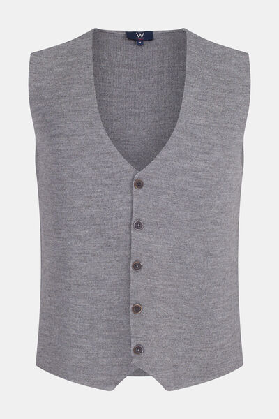 W Collection GRİ MELANJ YELEK