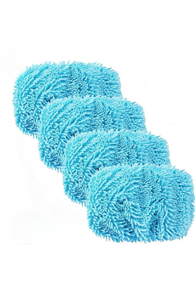 Choice1 4pcs Blue 4Pcs Microfiber Mop Pads Reusable for Swiffer Sweeper Dry W...