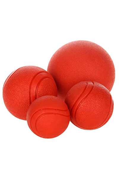 Choice 5cm Red Dog Chew Toy Ball Elastic Solid Ball Anti-Chew For Outdoor Thr...
