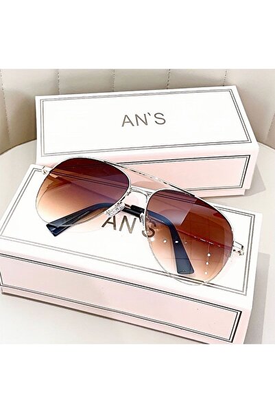 Choice Brown Fashion Gradient Sunglasses for Men Big Frame Pilot Sun Glasses ...
