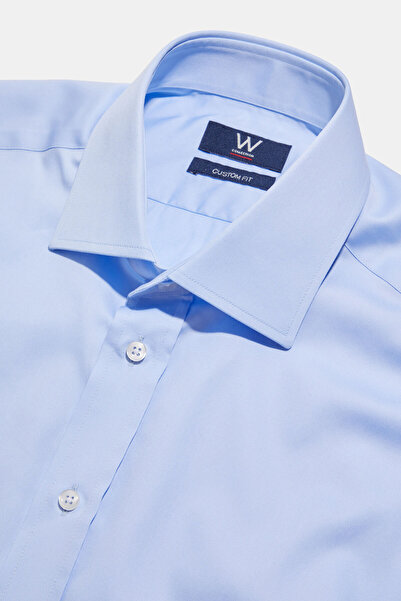 W Collection AÇIK MAVİ UZUN KOLLU CUSTOM FIT GÖMLEK