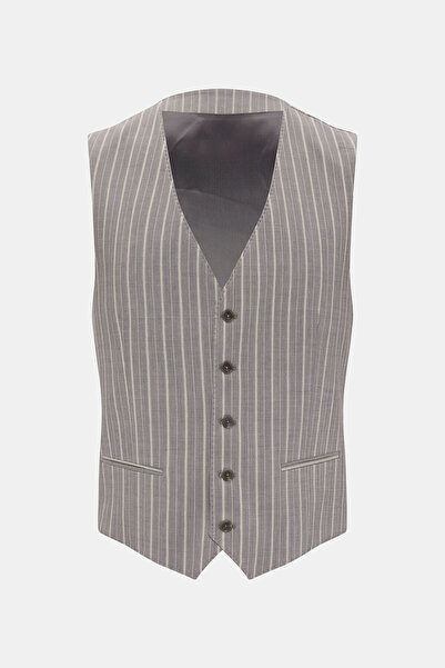 W Collection GRİ DÜĞMELİ PAMUK/YÜN YELEK