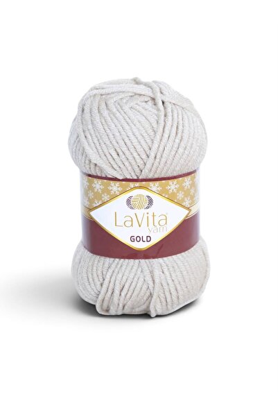 LaVita Yarn Gold Hand Knitting Yarn 100% Acrylic 100Gr (0553 Stone)
