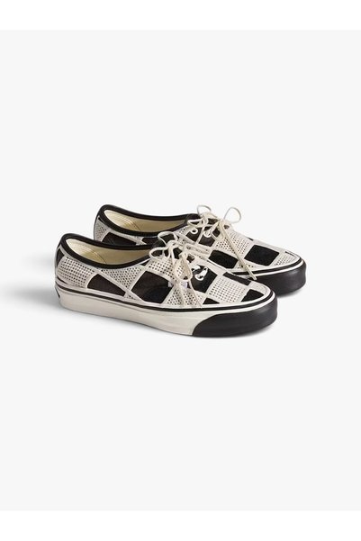 Vans LX Authentic 44 Shell Knit Uniseks Siyah/Beyaz Spor Ayakkabı - VN000Y0R