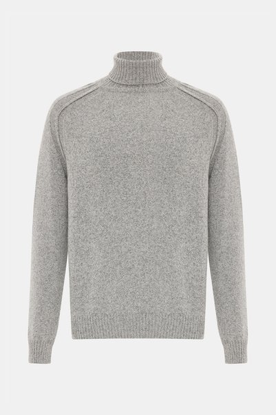 W Collection GRİ BALIKÇI YAKA UZUN KOLLU KAZAK