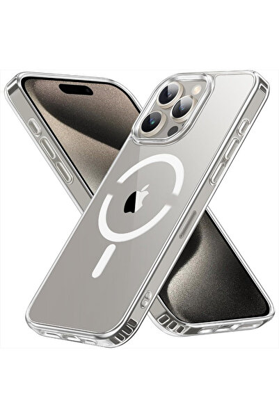 Casey Studios MagSafe case iPhone 15 Pro, wireless charging, raised edges, sl...