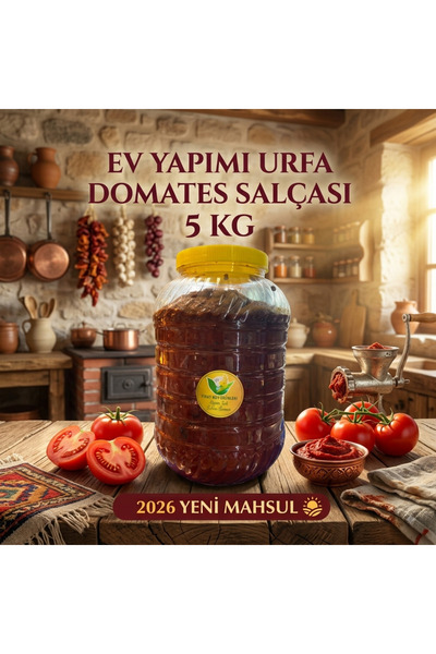Fırat Köy Ürünleri Urfa Ev Yapımı Domates Salçası 5 Kg - 2026 Yeni Mahsul Doğ...