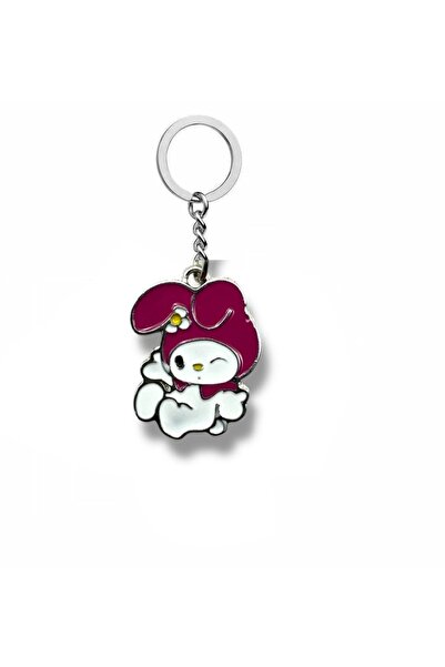 Herşey Nota Pink Keychain with Winking My Melody Figure – Cute Sanrio Charact...