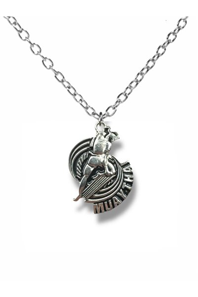 Herşey Nota Muay Thai Emblem – Traditional Martial Arts Unisex Necklace (with...