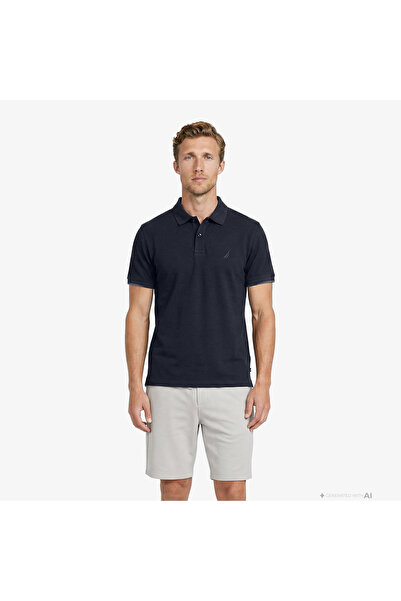 Nautica Erkek Lacivert Regular Fit Polo Yaka T-Shirt